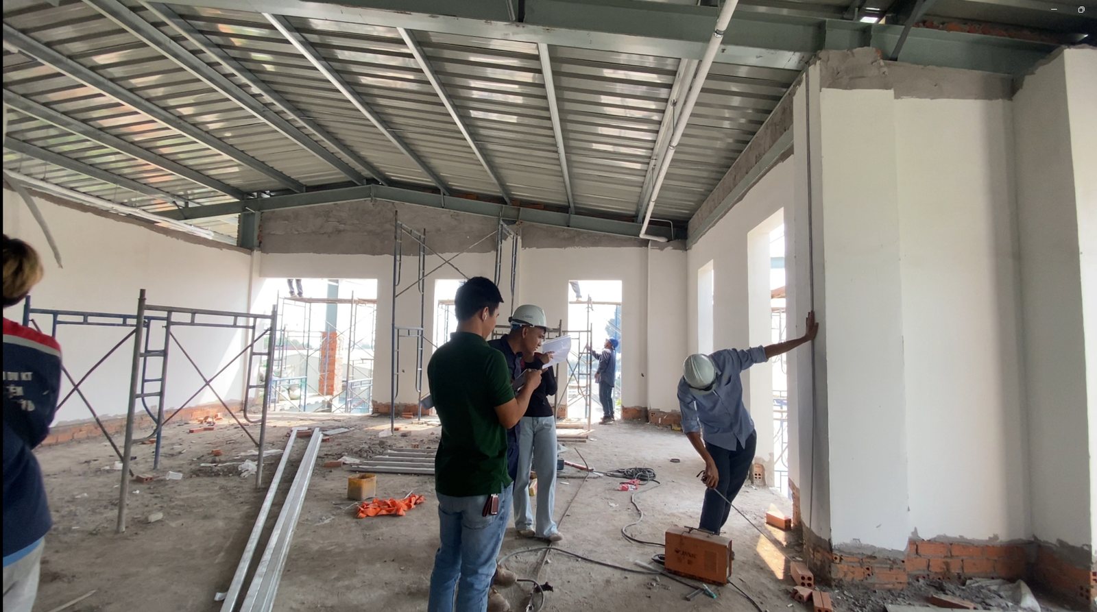 Hiện trạng khảo sát mặt bằng trước khi thi công nội thất doanh nghiệp tại KCN Biên Hòa