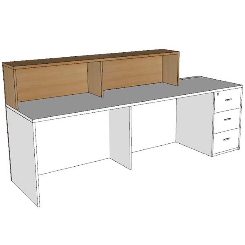Quầy lễ tân QLT111 (2.2m) - ảnh 2