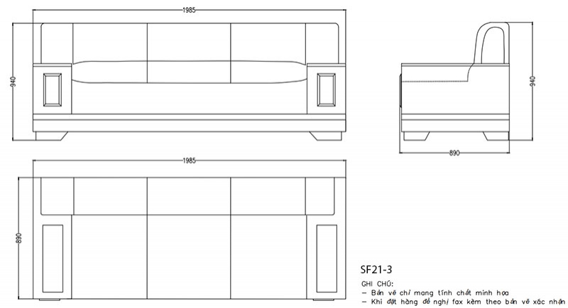 Ghế sofa SF21 - ảnh 4