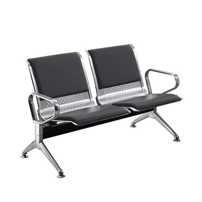 Băng chờ inox 2 chỗ SS2 đệm PVC - ảnh 1