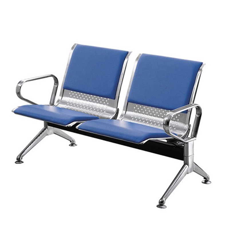 Băng chờ inox 2 chỗ SS2 đệm PVC - ảnh 2