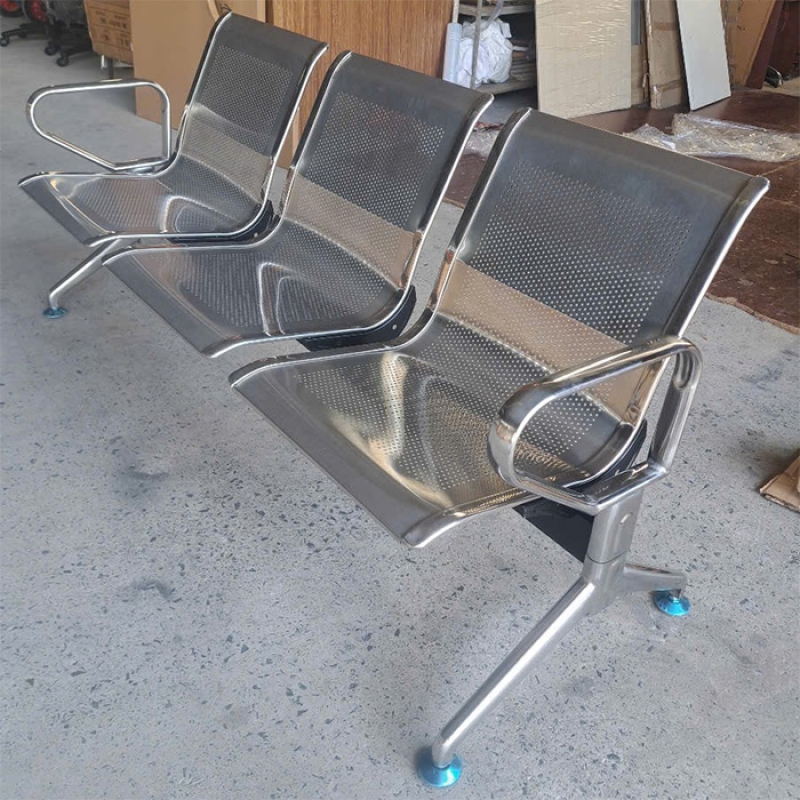 Băng chờ inox 3 chỗ SS3 - ảnh 3