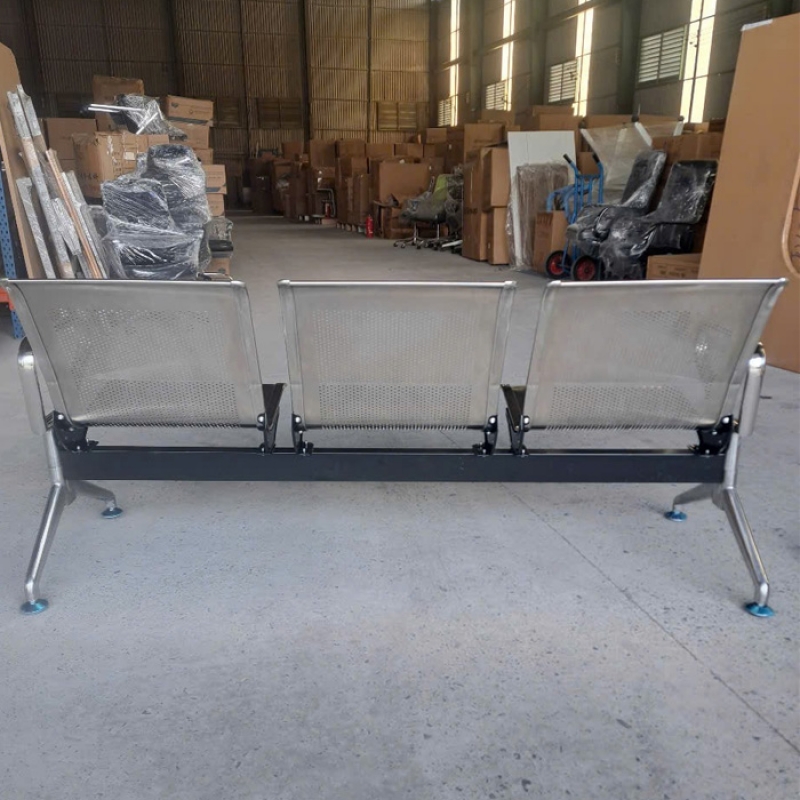 Băng chờ inox 3 chỗ SS3 - ảnh 4