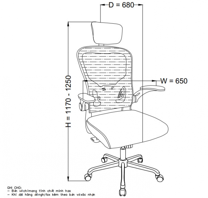 Ghế lưới GL331 - ảnh 4