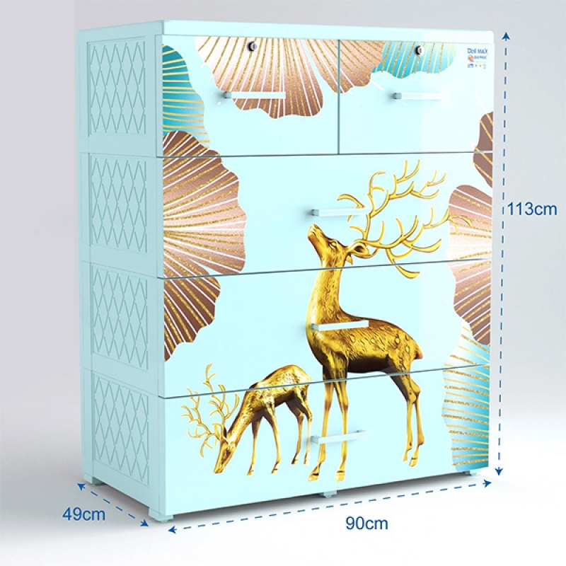 Tủ áo nhựa 4 tầng TAN04 - ảnh 2