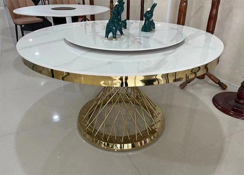 Bàn ăn 2 tầng xoay - ảnh 2