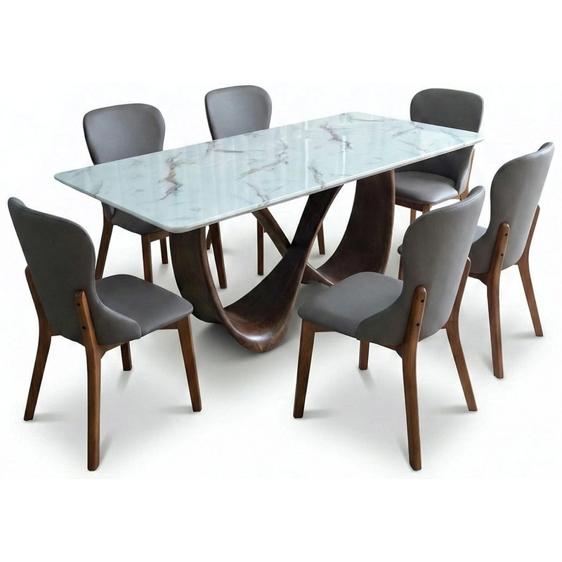 Bàn ăn mặt đá BA512 - ảnh 2