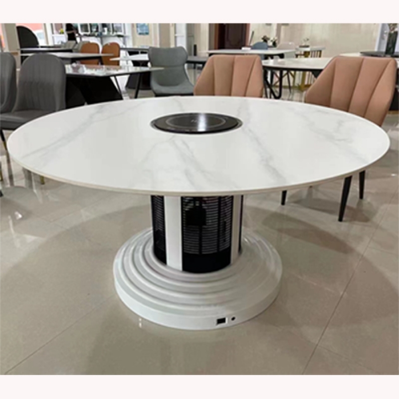 Bàn tròn kết hợp bếp từ - ảnh 1