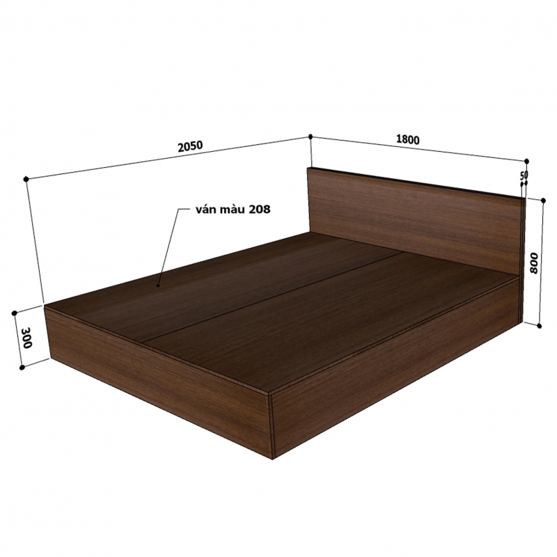 Giường ngủ GN1.6 - ảnh 2