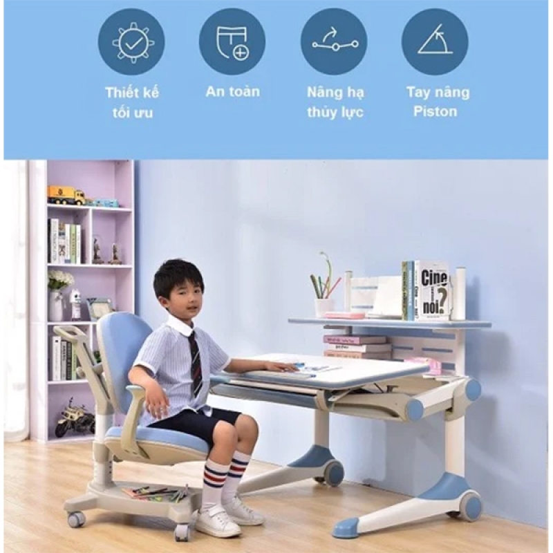 Bàn học sinh thông minh chống gù, chống cận BTM05 - ảnh 4