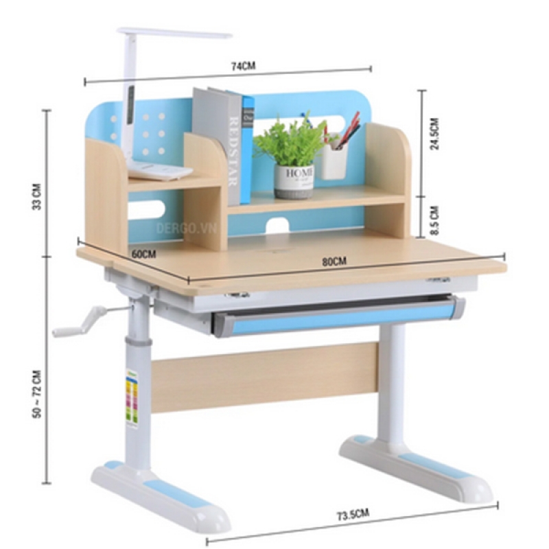 Bàn học sinh thông minh chống gù, chống cận BTM11 - ảnh 5