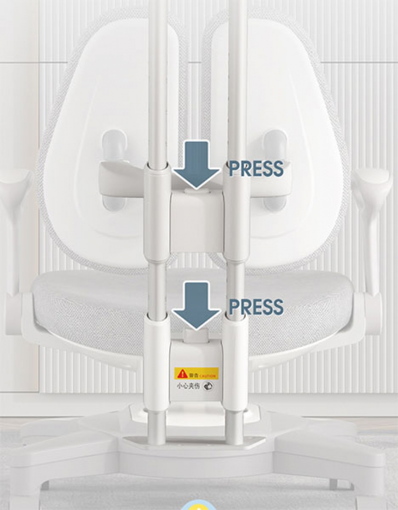 Ghế học sinh chống gù chống cận DRY-818 - ảnh 2