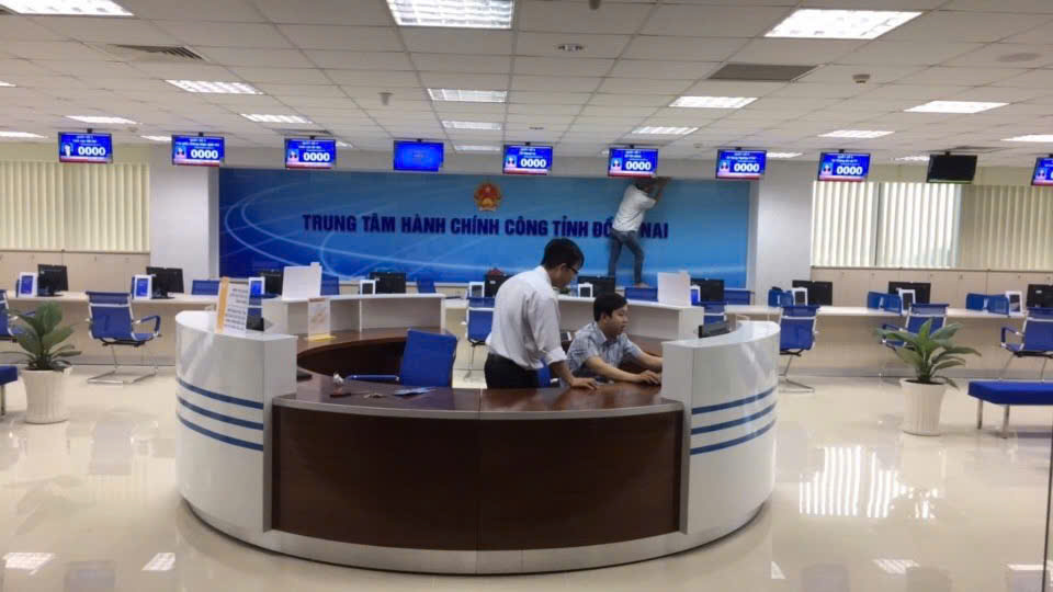 thi công nội thất Trung tâm Hành chính công Đồng Nai