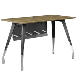 Bàn Chuyên Viên BRI120SC15 – Bàn Làm Việc Nhân Viên Chân Thép Mặt Gỗ Melamine | Nội Thất Thanh Liêm